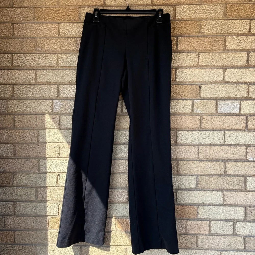 INC International Concepts Black Boot-Cut Dress Pants - Picture 1 of 6